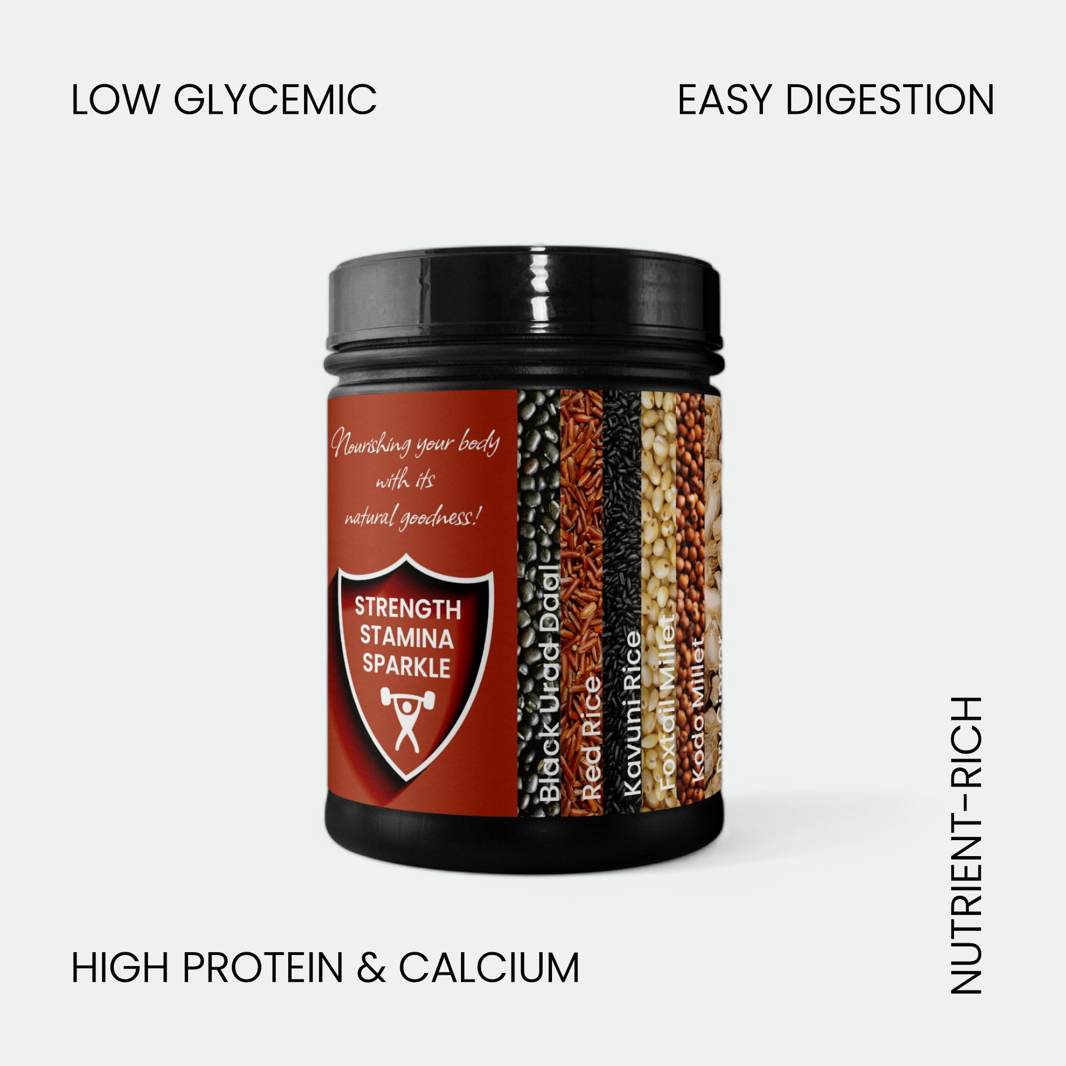 Kali Mix healthy protein powder – high protein, high calcium, low glycemic, easy to digest