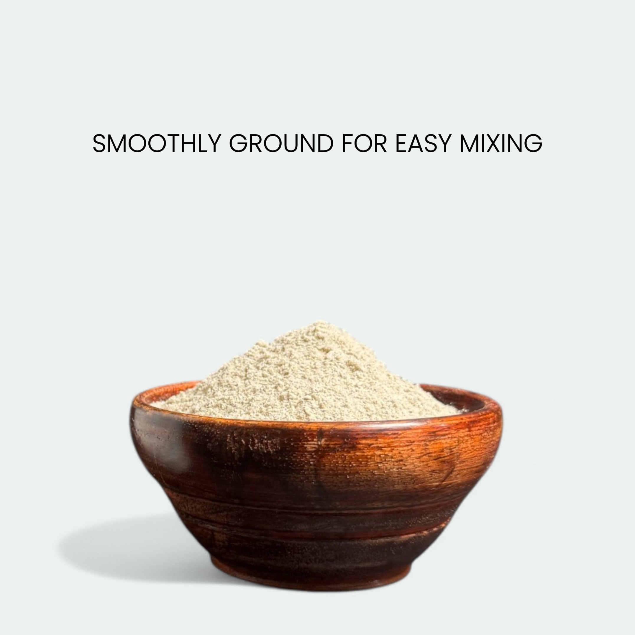 Kali Mix organic protein powder – smoothly ground for easy mixing in recipes and drinks