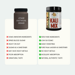 Kali Mix natural protein foods vs other brands – 100% pure ingredients, low glycemic, authentic taste