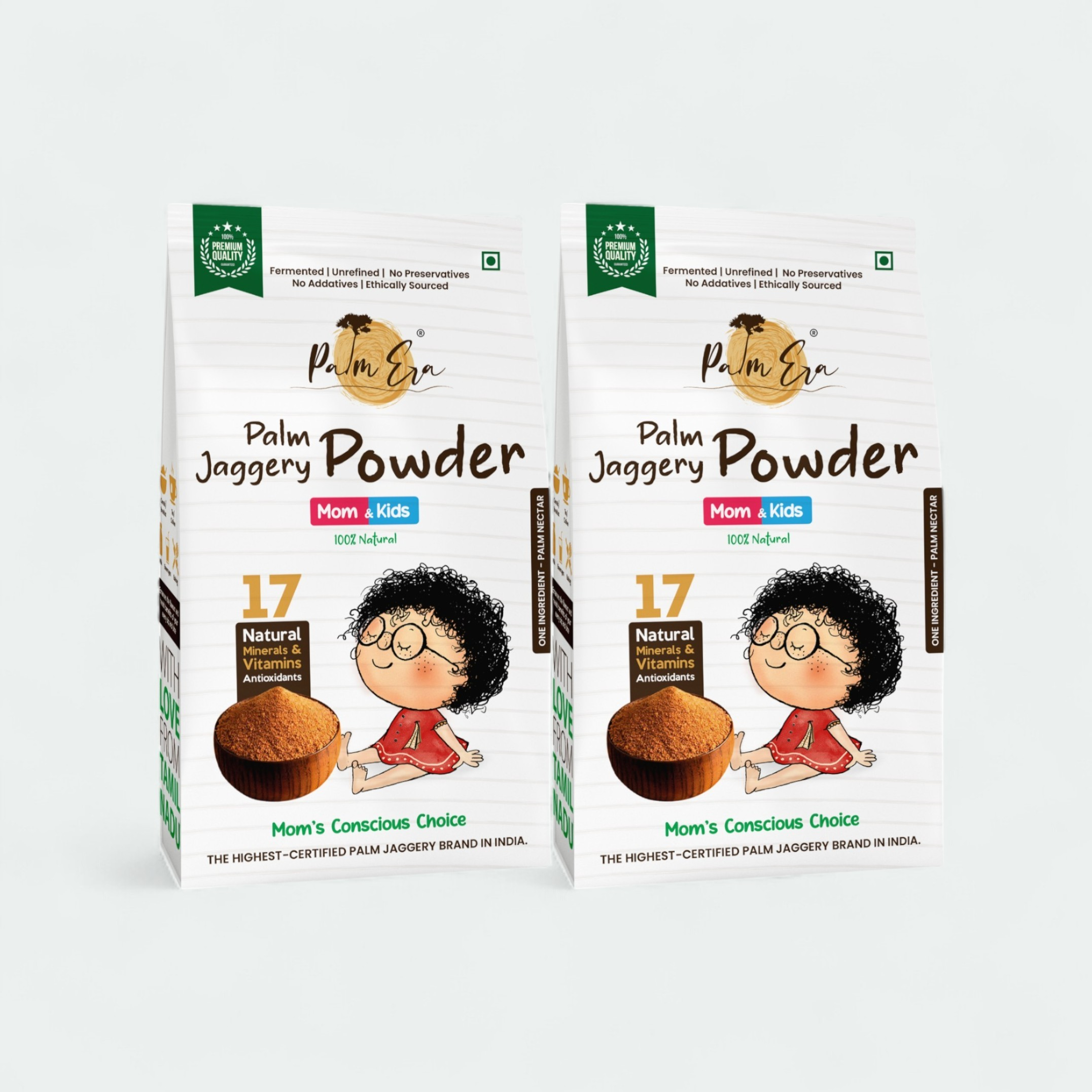 Palm Era Mom & Kids palm jaggery powder pack – healthy family sweetener