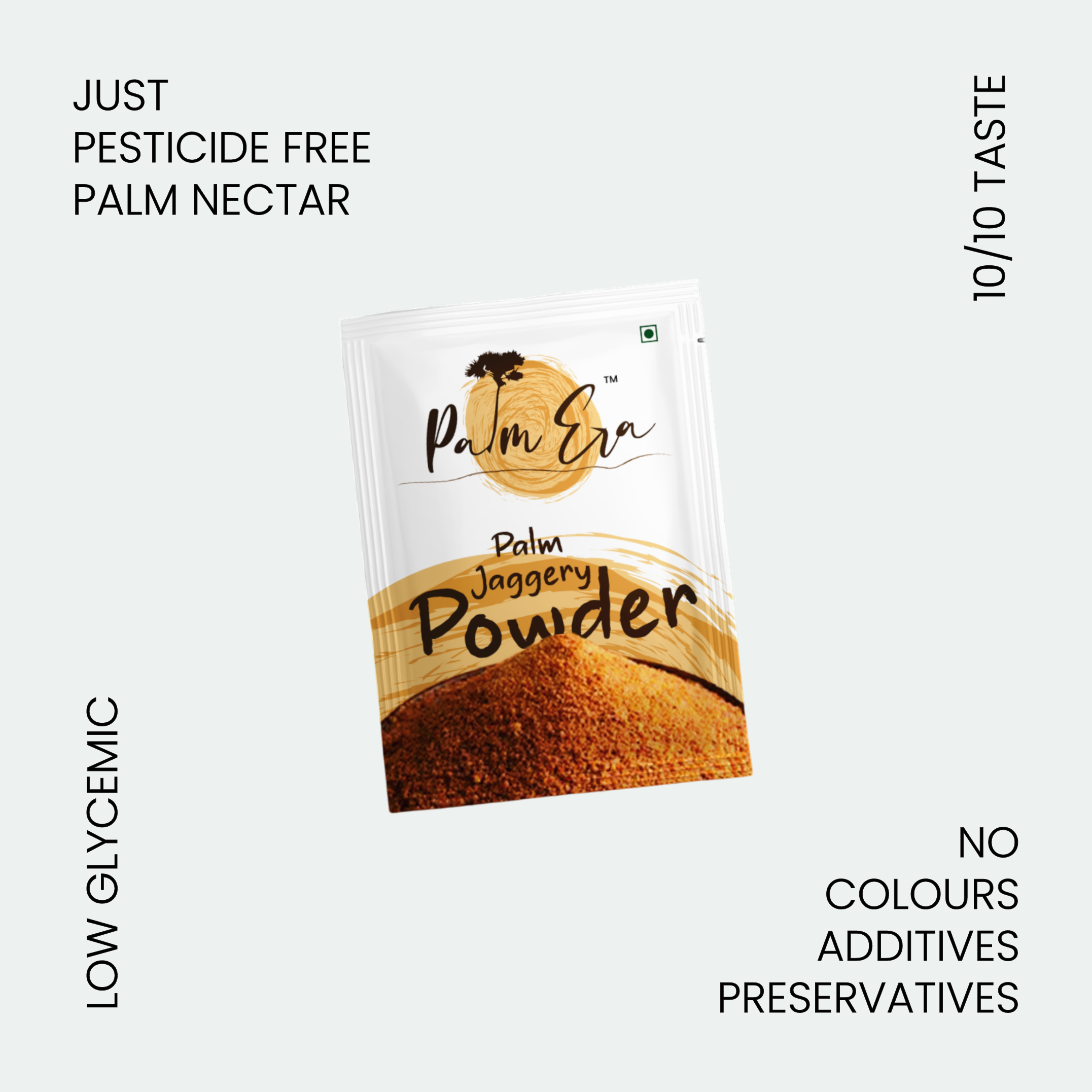 Natural palm jaggery powder sachet – pesticide free