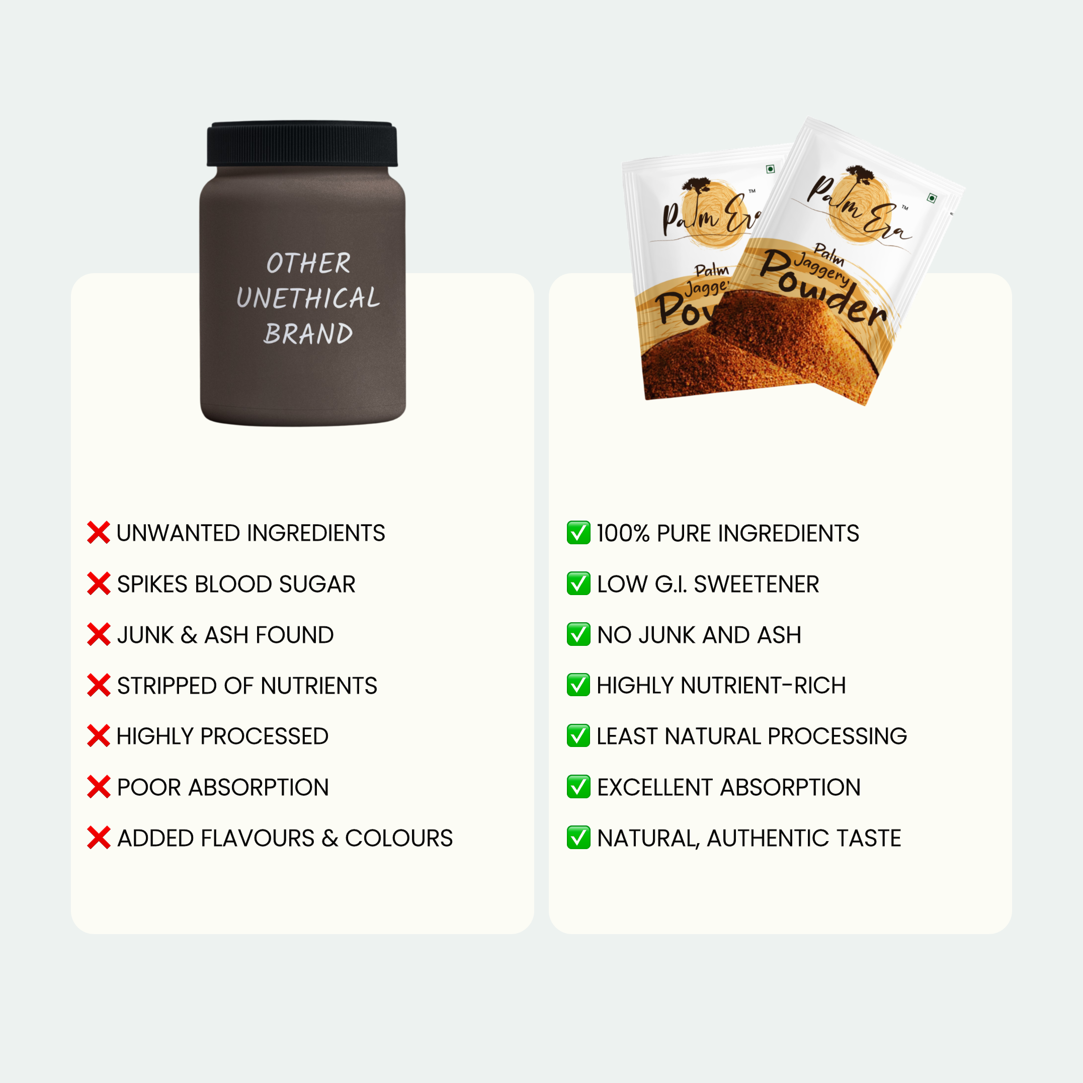 Palm Era sachets vs regular sugar brands – healthier sweetener choice