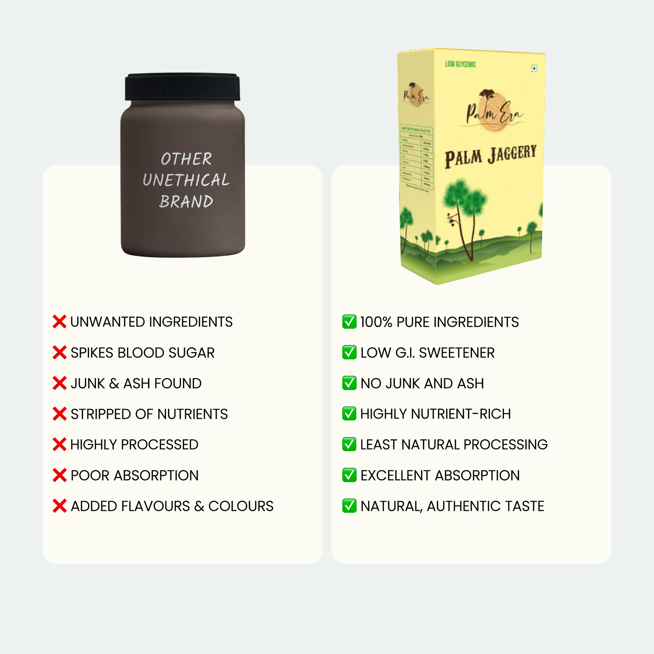 Palm jaggery blocks vs others – healthy choice