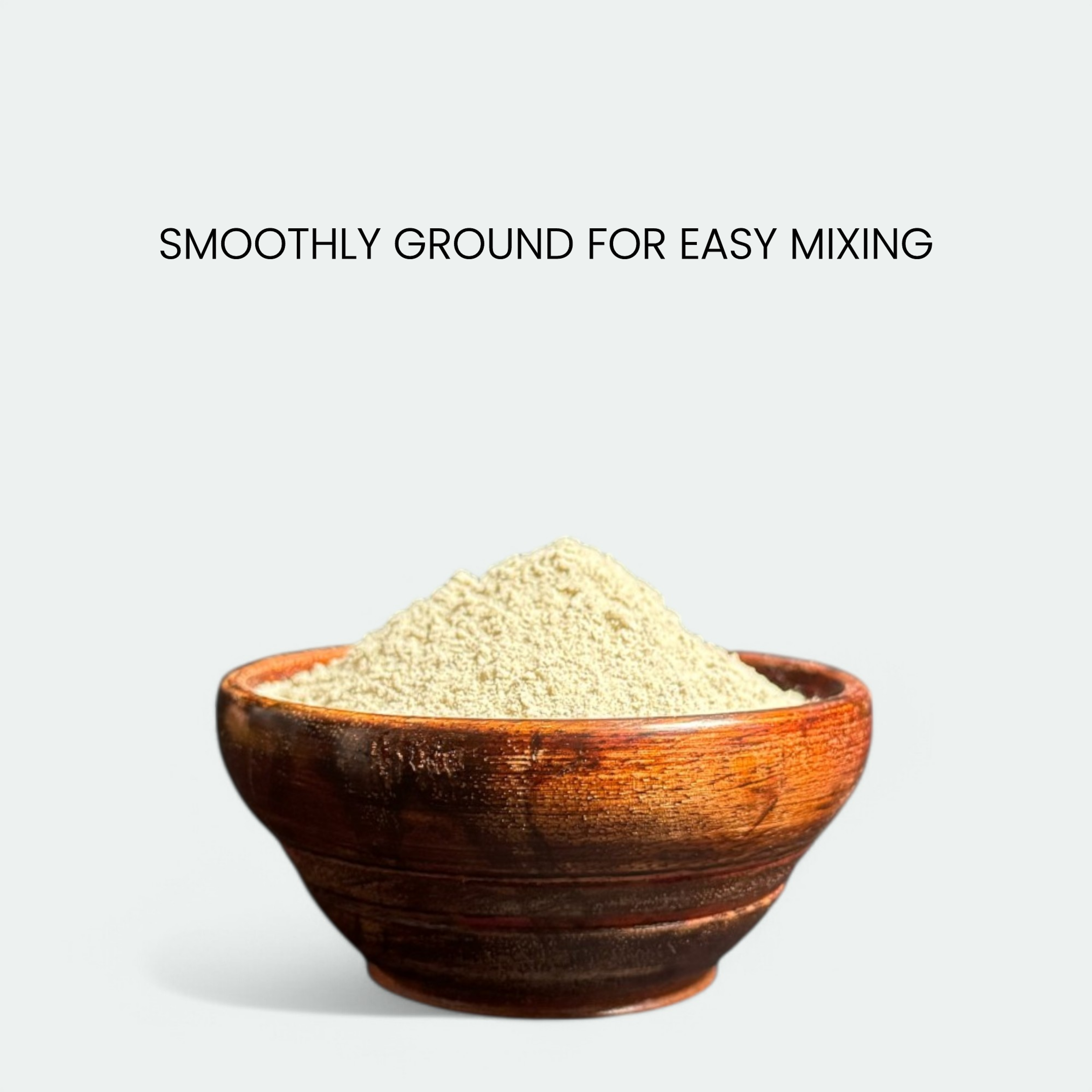 Finely ground Red Bliss powder for easy mixing