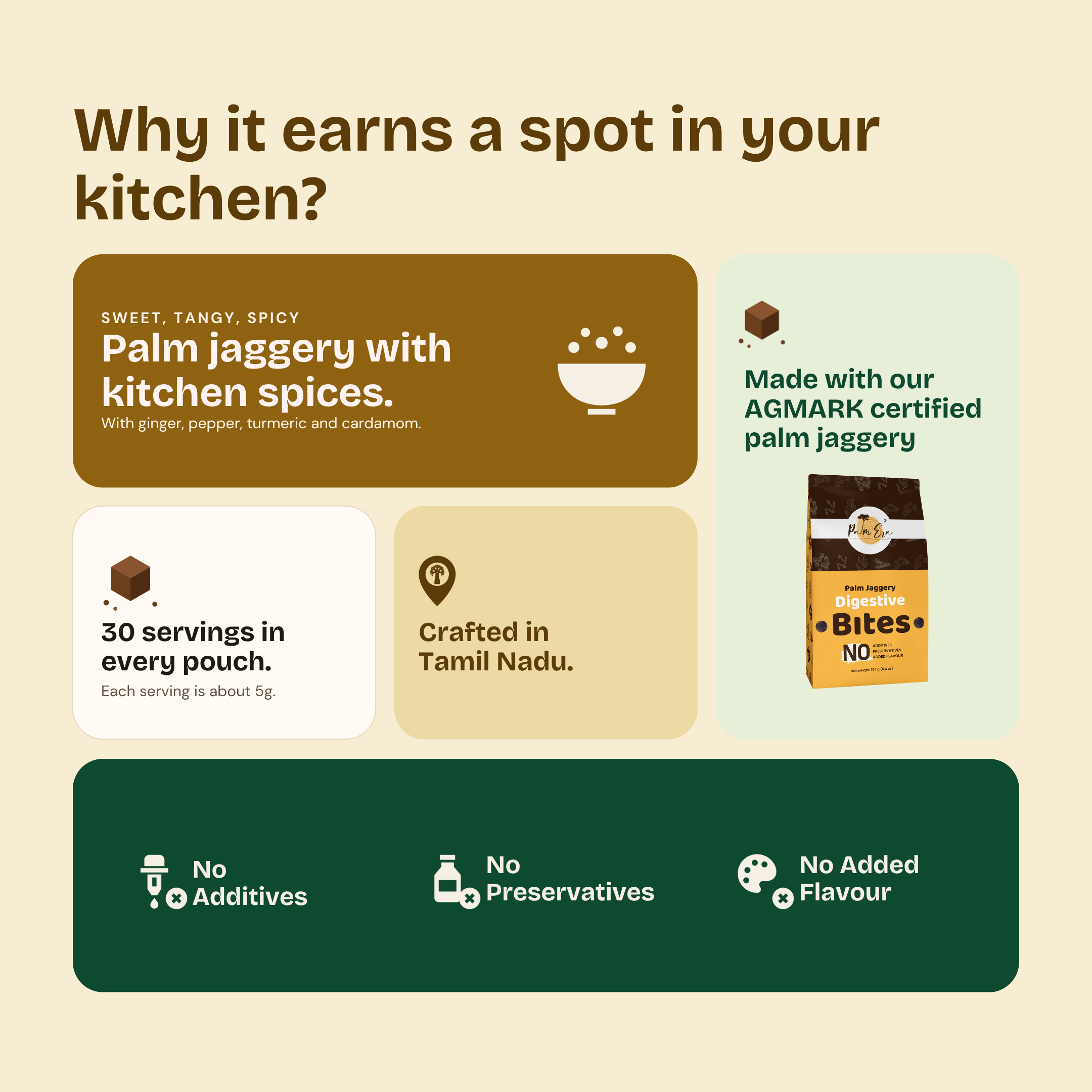 Herbal Palm Jaggery Bites