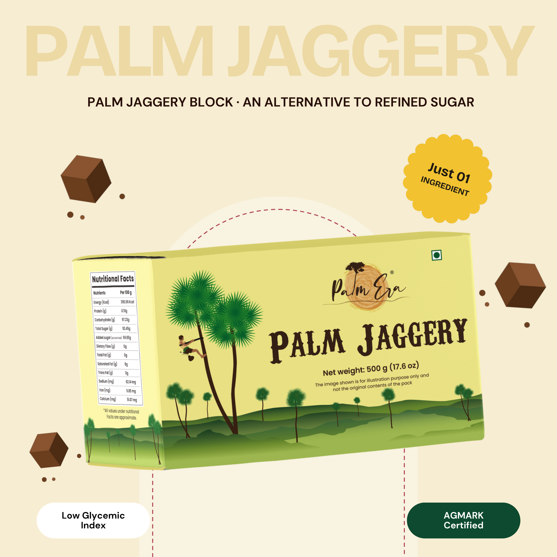 Palm Jaggery Block Sweetener