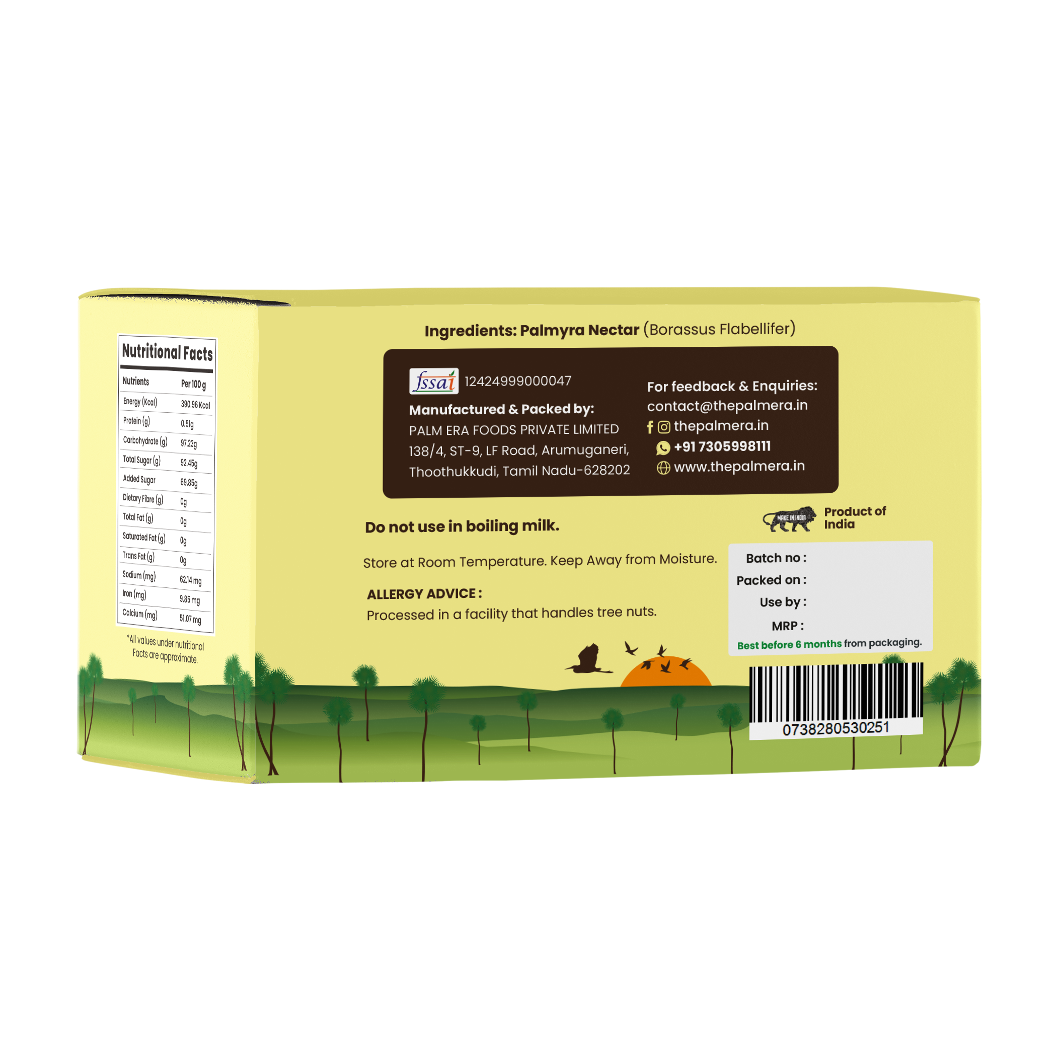 Palm Jaggery Block Sweetener