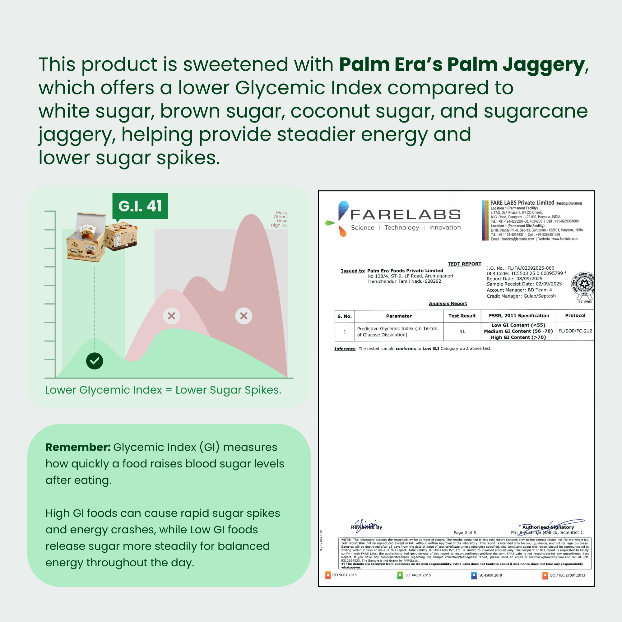 Natural Palm Jaggery Powder Sachets (30 Pack) – Portable Sweetener | Palm Era