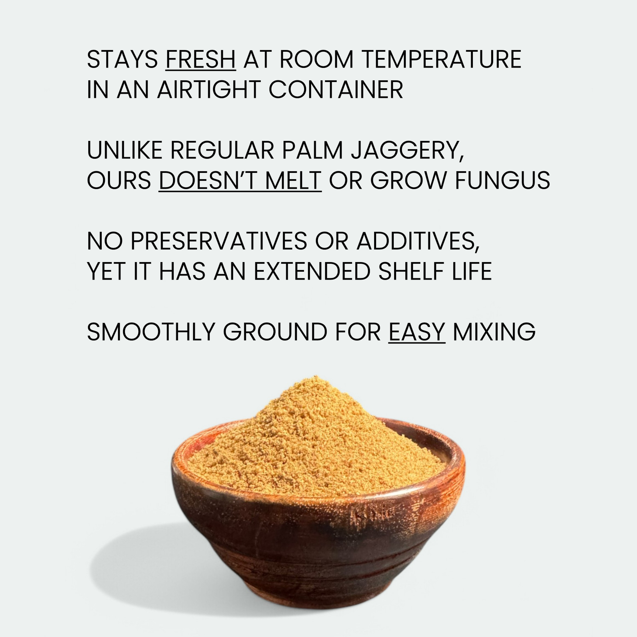 Palm Era certified natural palm jaggery powder – AGMARK FSSAI ZED