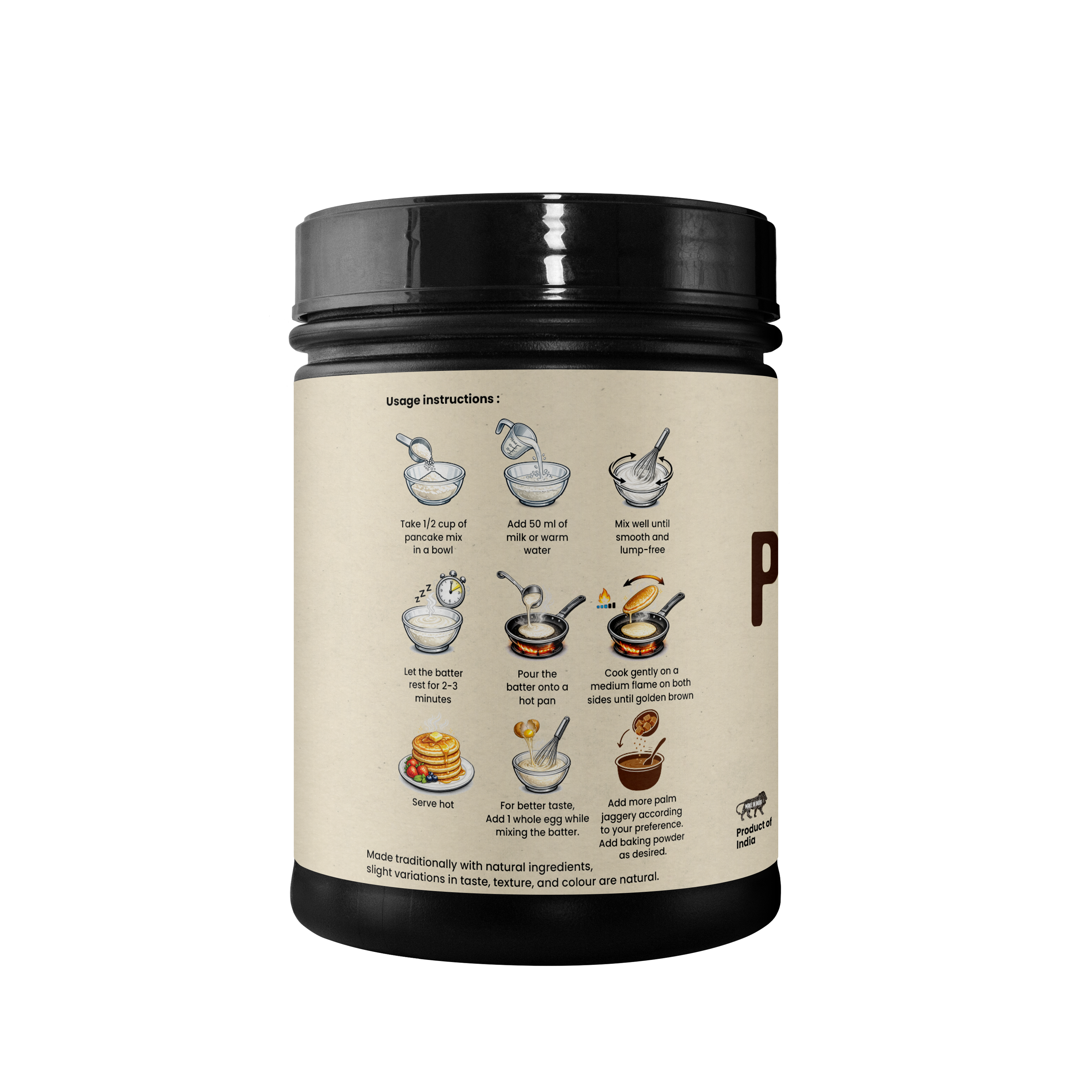 Pancake Mix with Palm Jaggery