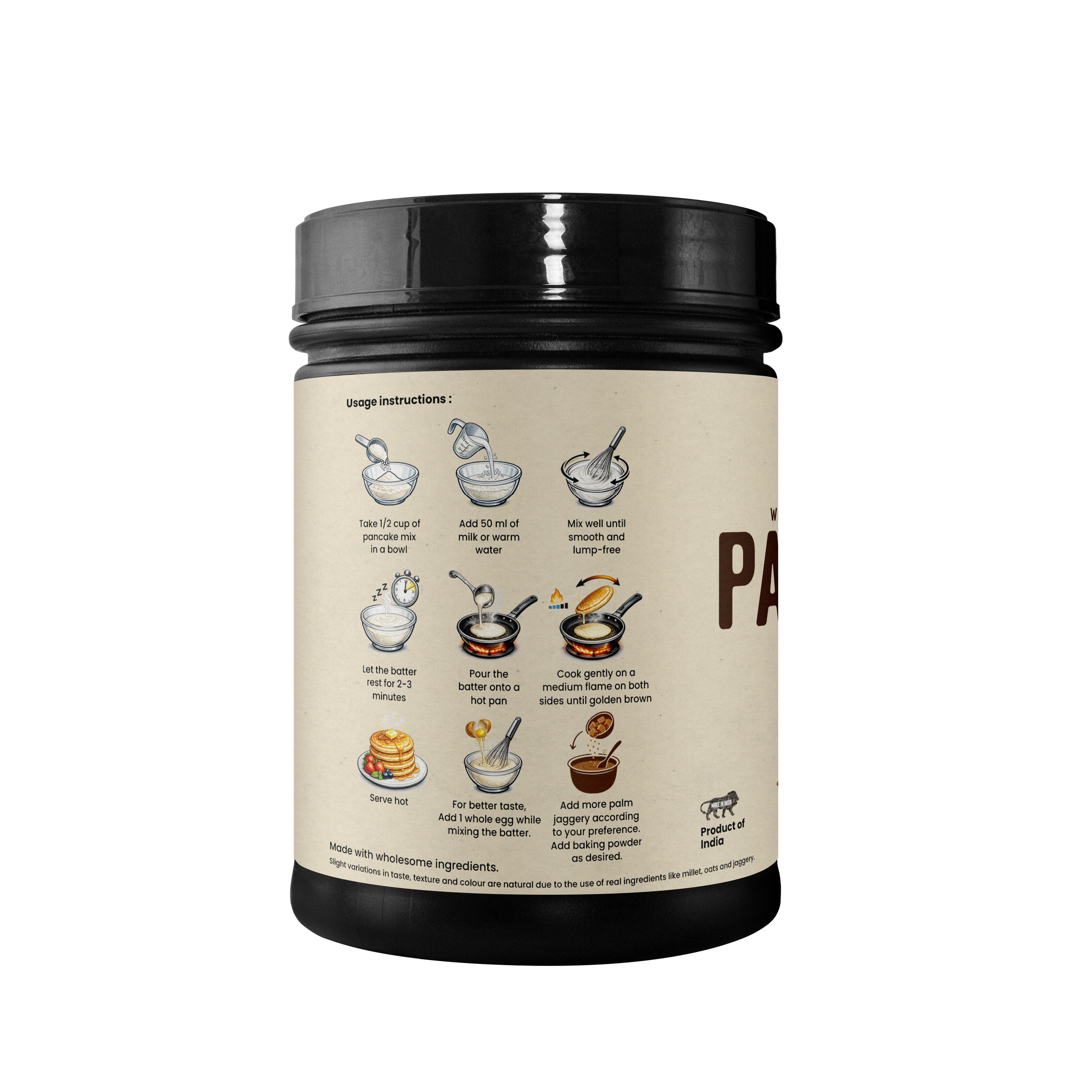 Pancake Mix with Palm Jaggery