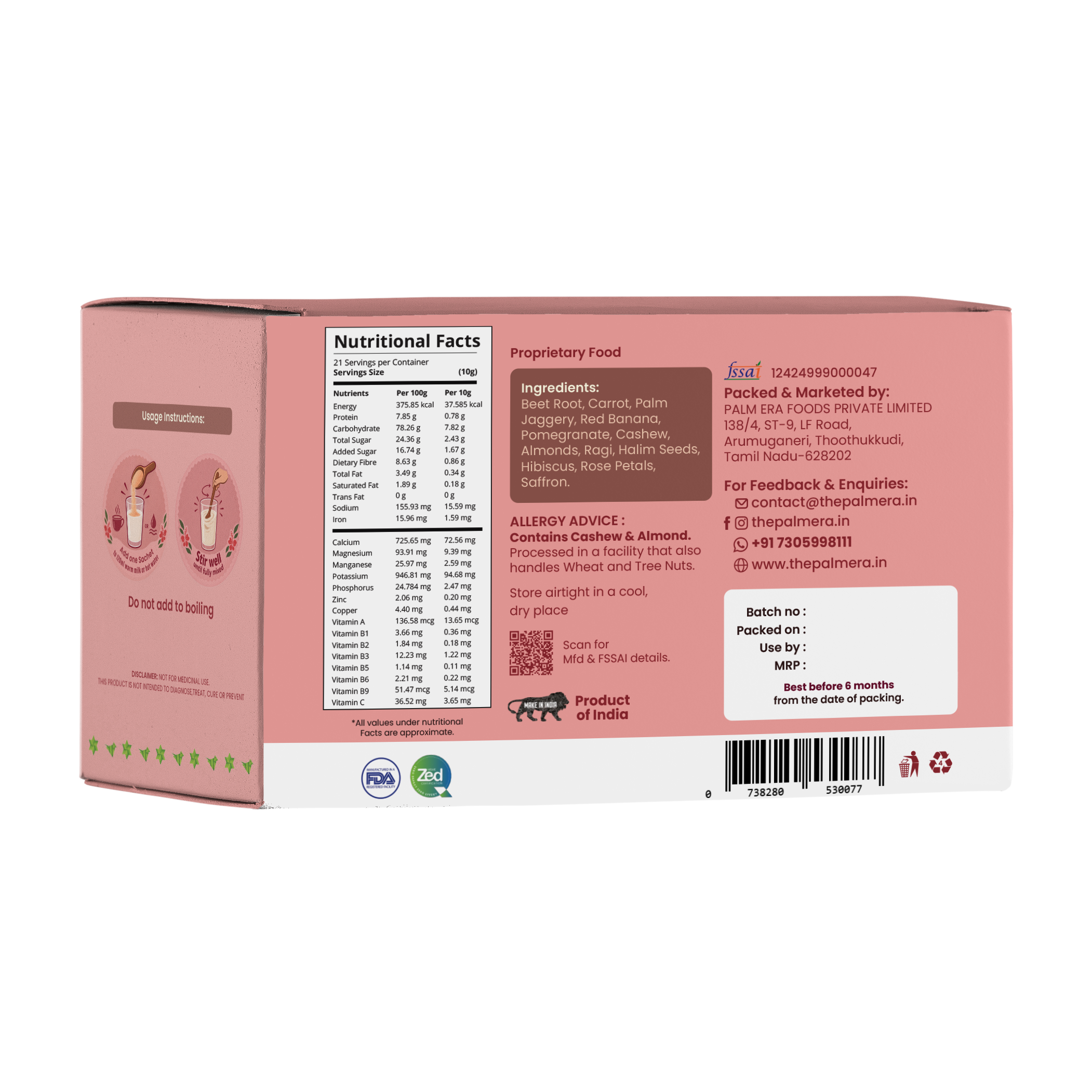 Red Bliss Sachets (21 Single-Serve Packs) | Daily Drink Blend