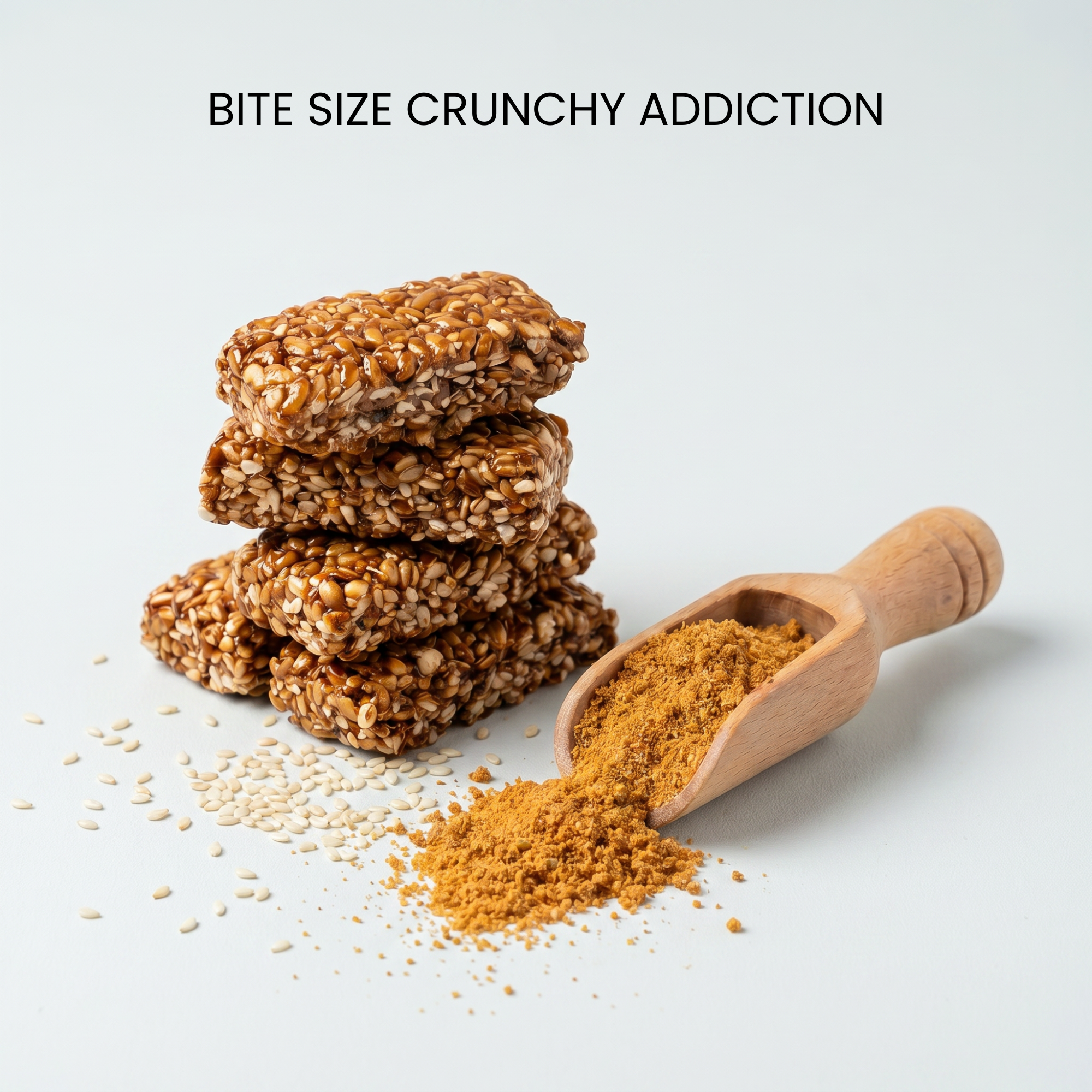 White Sesame Crunch Bites (45g x 4 Packs) | 180g